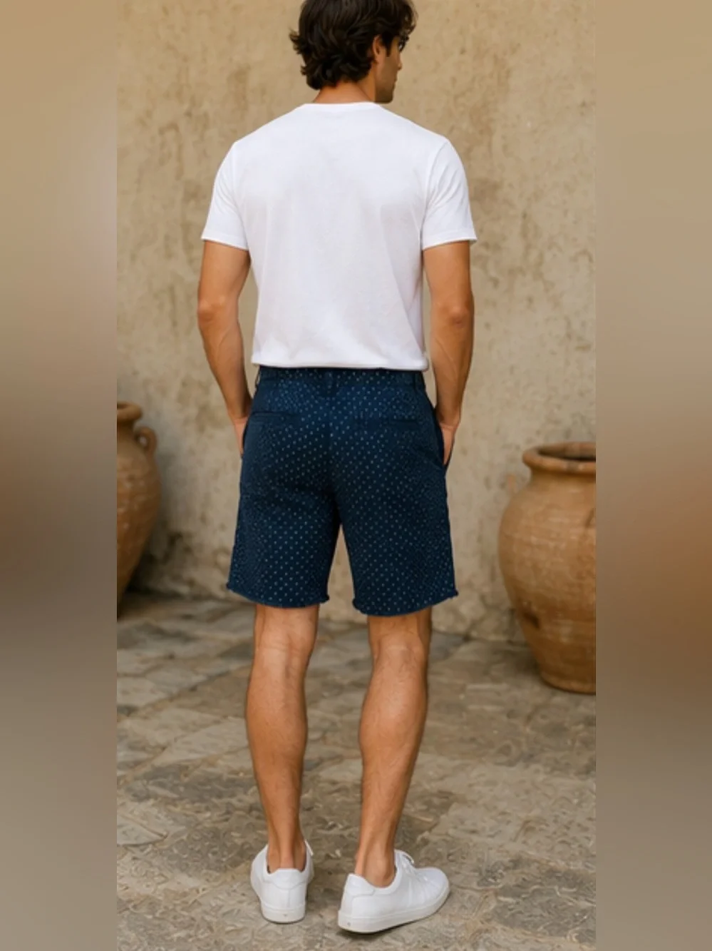 Banana Republic Hawkins McGill Navy Micro Dot Shorts | Men’s Size 34 EUC